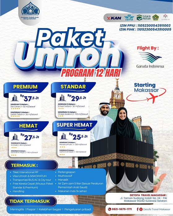 UMRAH REGULER - MAKASSAR UMRAH REGULER - MAKASSAR