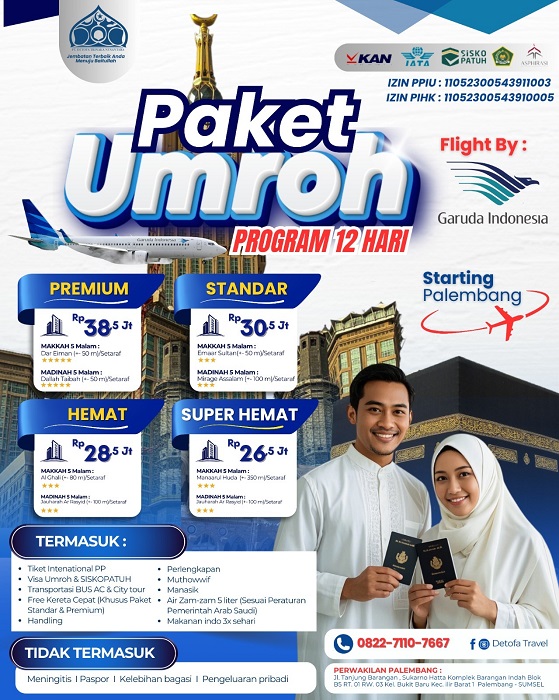 UMRAH REGULER - PALEMBANG